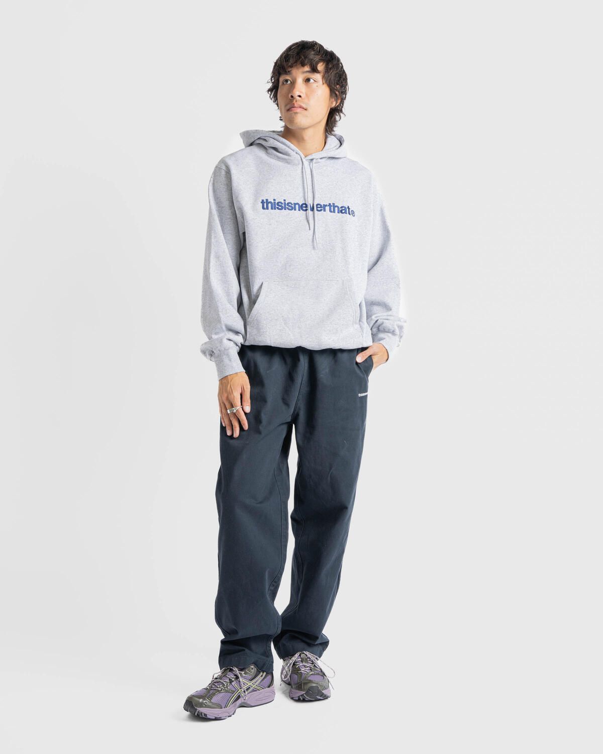 thisisneverthat T-Logo Hoodie | TN243TSWHO01-HGR | AFEW STORE